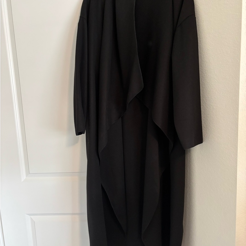 Boohoo Waterfall Cardigan Black